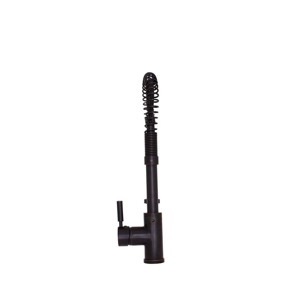 SIR Faucets Single Handle Spring-Spout Faucet - Antique Bronze - Rear View thumbnail