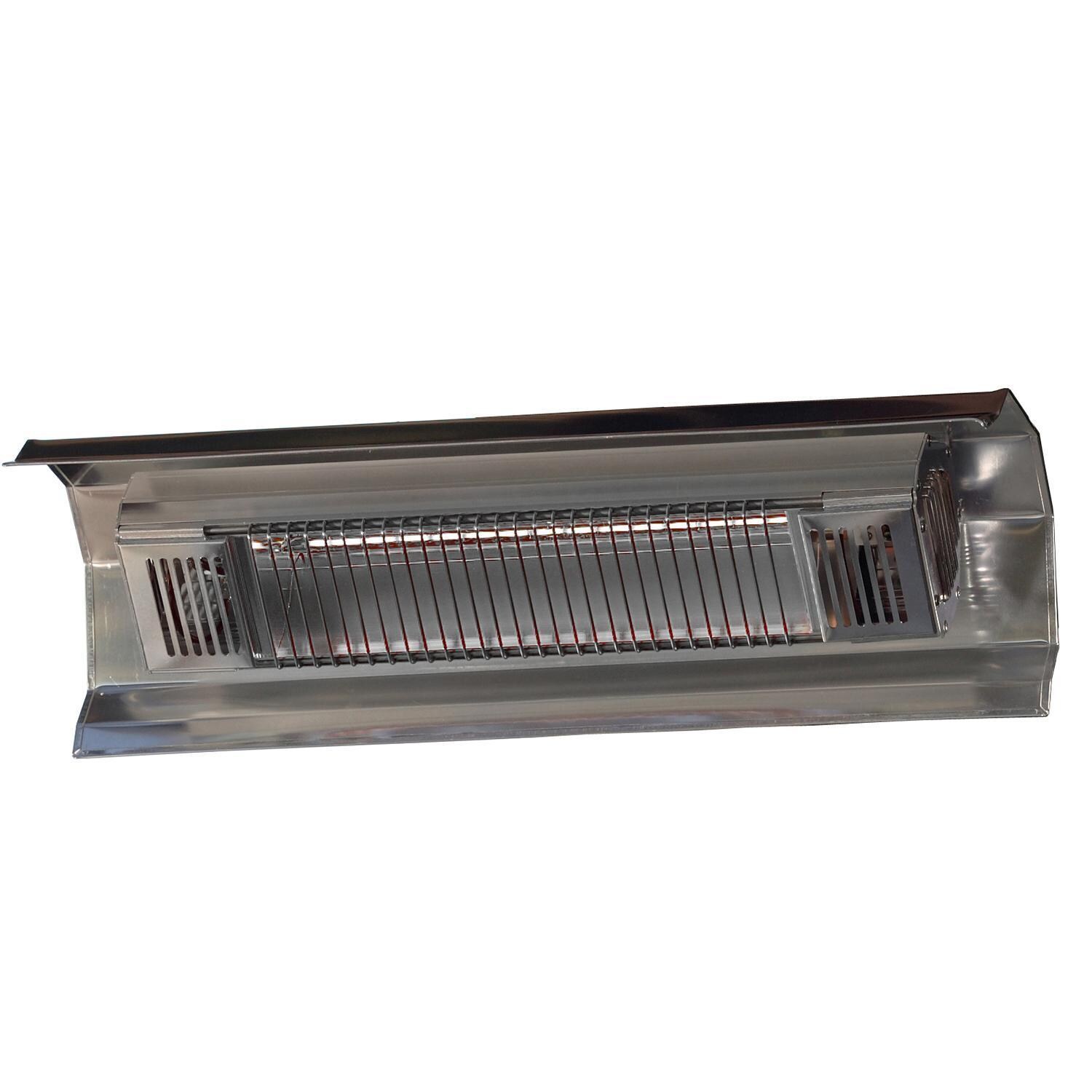 Ultimate Patio 22 Inch 1500 Watt Electric Infrared Patio Heater - Stainless Steel - Off - White Background thumbnail
