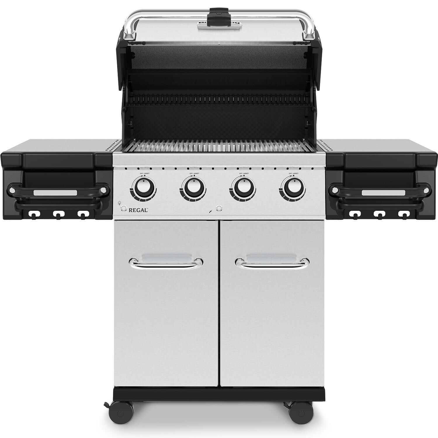 Broil King 956317 Regal S420 Pro 25-Inch Natural Gas Grill - Front Open - White Background thumbnail