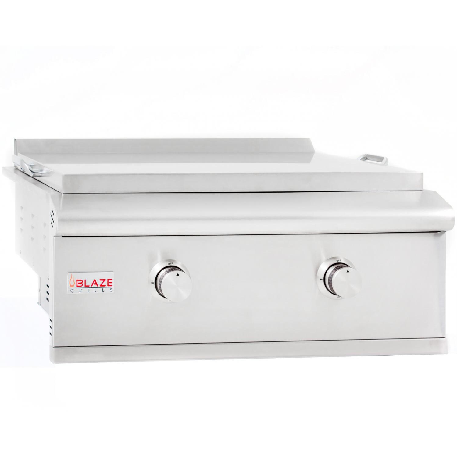 Blaze 30-Inch Built-In Natural Gas Griddle - With Stainless Steel Lid thumbnail