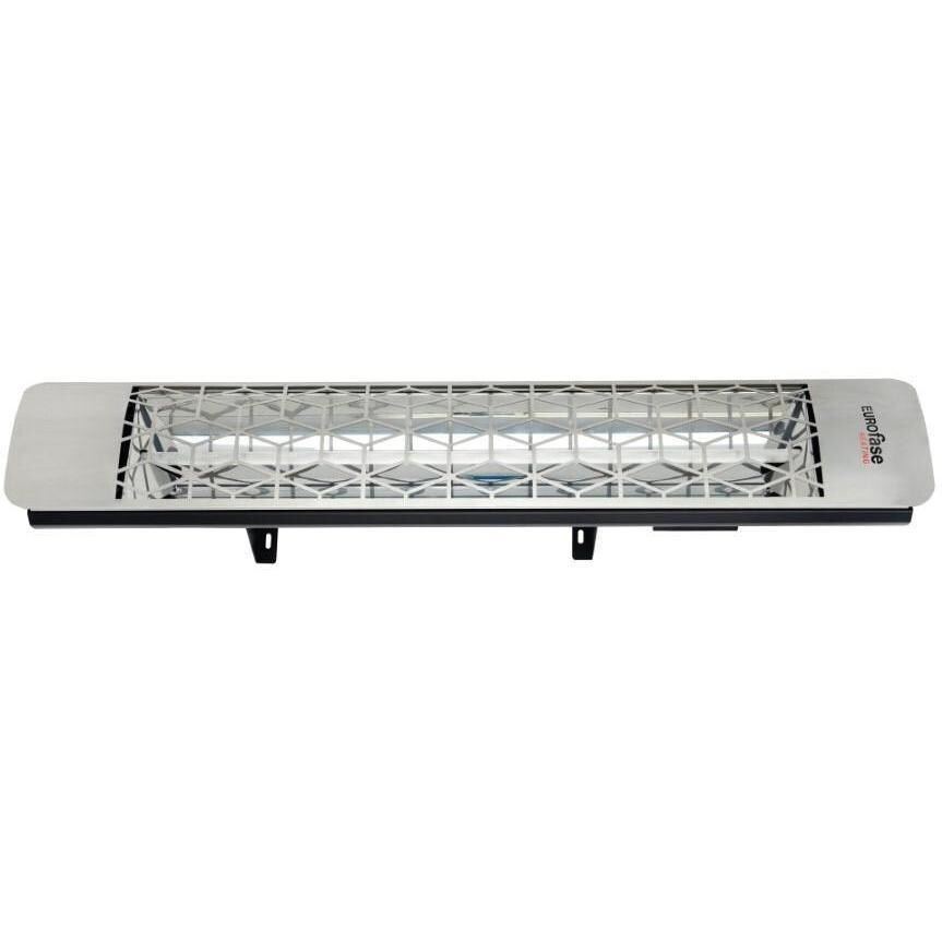 Eurofase EF25208S6 Stella Series 39 Inch 2500 Watt Single Element Marine Grade 208V Electric Patio Heater in Stainless Steel - Off - White Background thumbnail