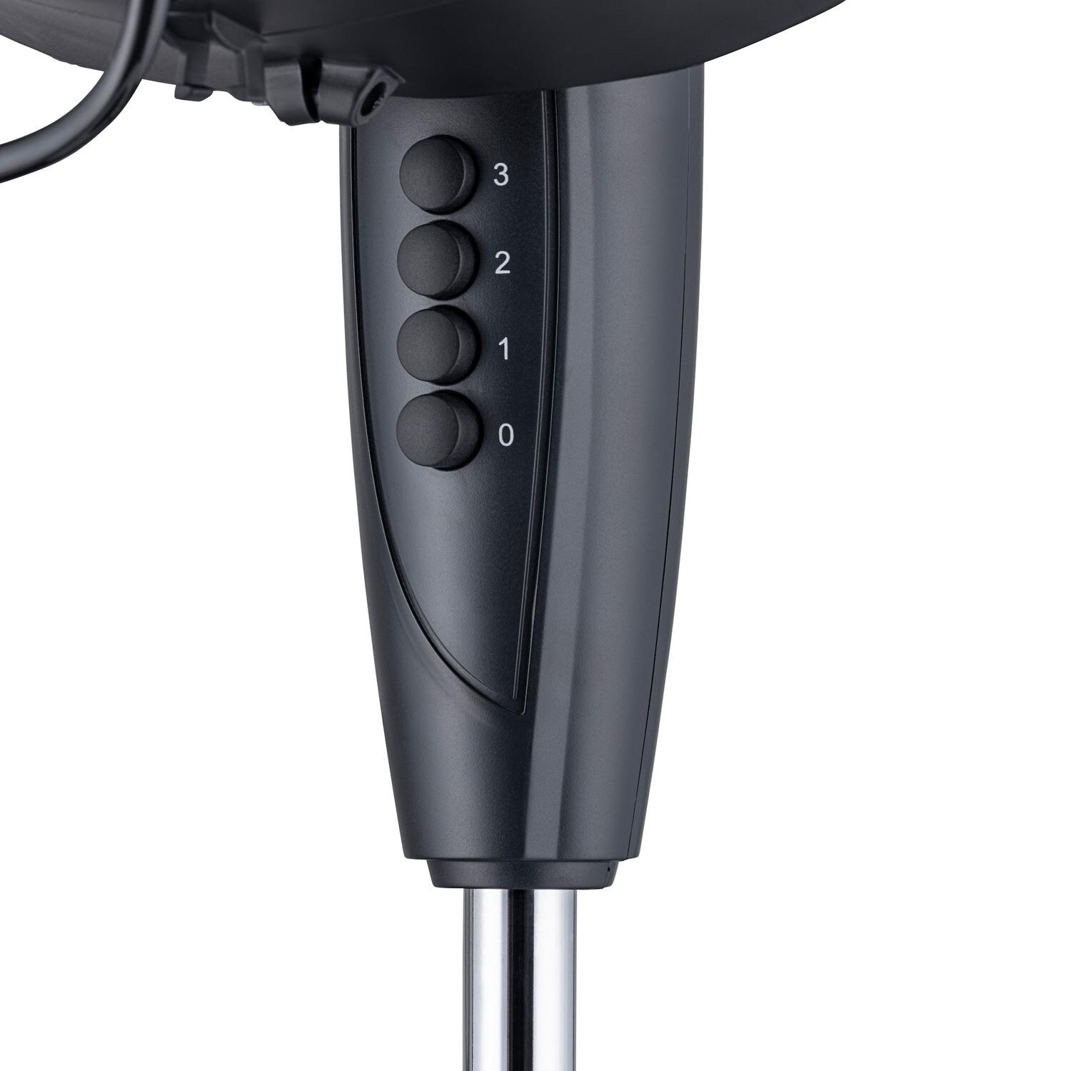NewAir FMF2K5BK00 18-in Misting & Oscillating Pedestal Fan for Indoor & Outdoor w/ Adjustable Height & Head Tilt - 1600 CFM - Buttons - Detail thumbnail