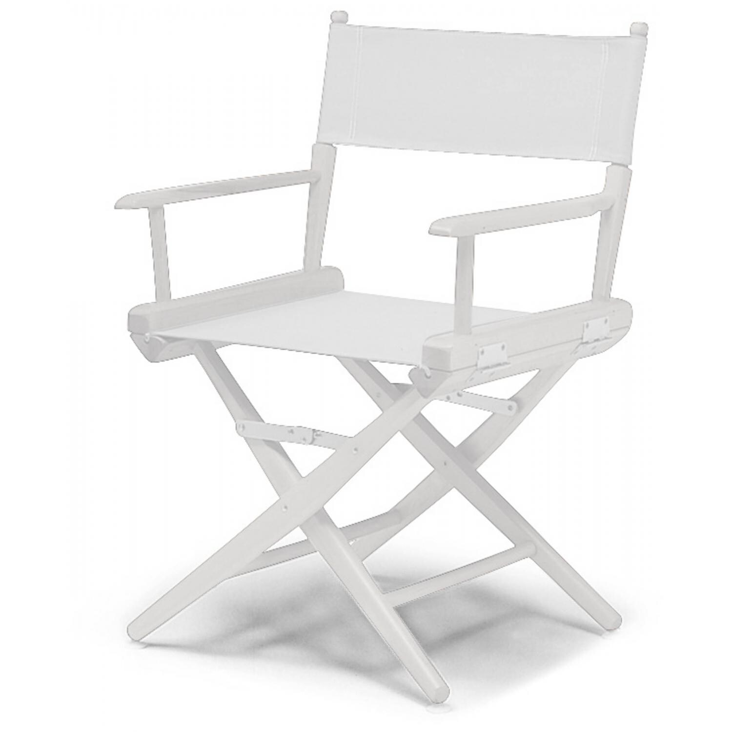 World Famous Dining Height Director Chair By Telescope Casual - White/White
