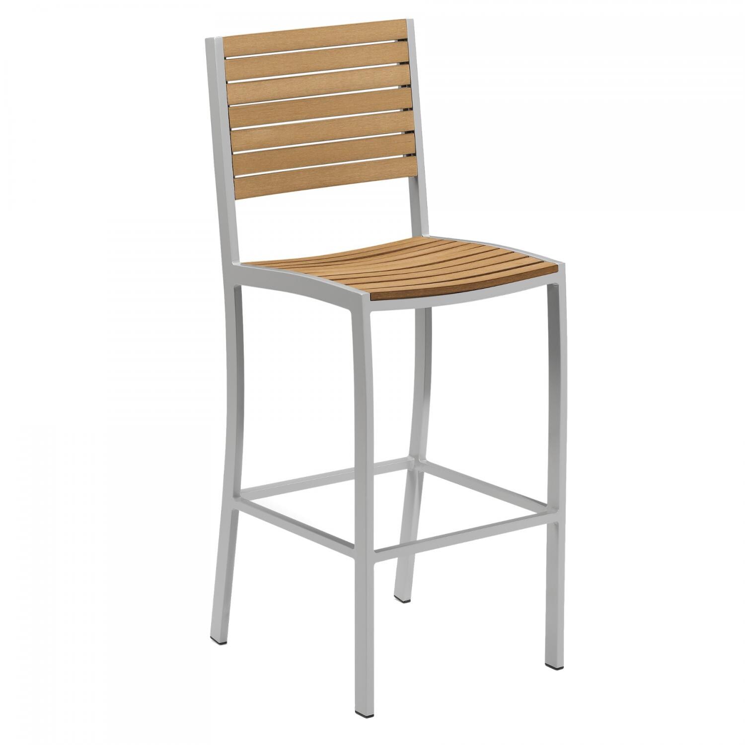 Travira Tekwood Natural Patio Bar Stool thumbnail