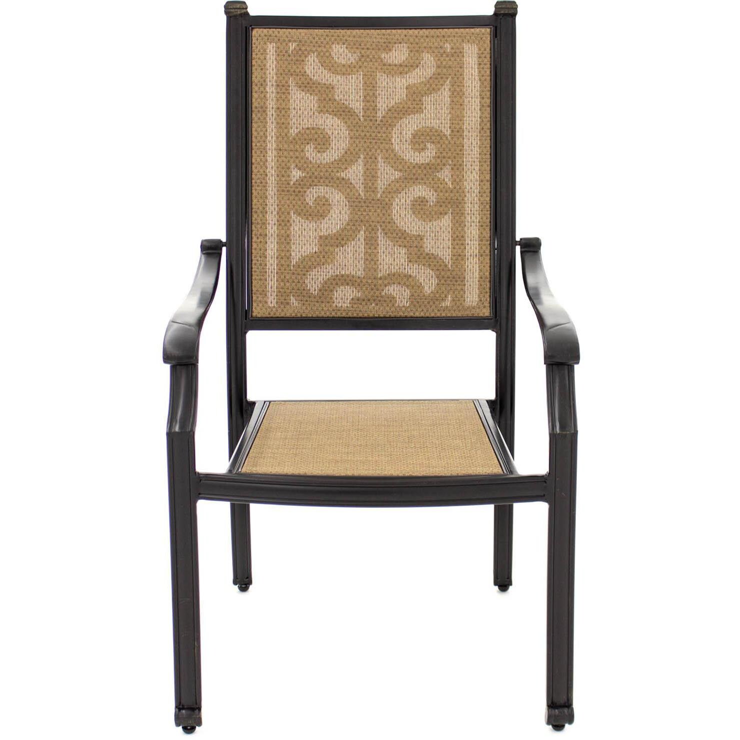 Bocage Sling Patio Dining Chair W/ Sunbrella Heather Beige Cushion - Shown Without Cushion thumbnail