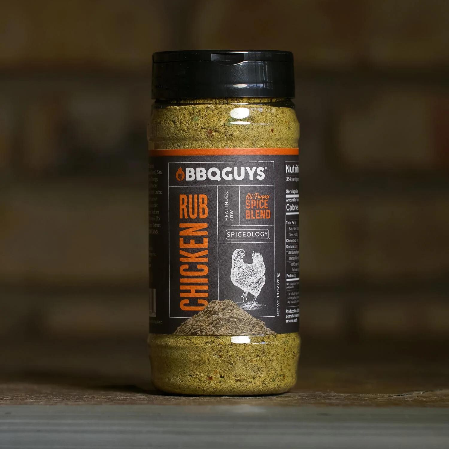BBQGuys Signature x Spiceology BBQ-RB-CK-16 Chicken Rub - 10 Oz.  thumbnail