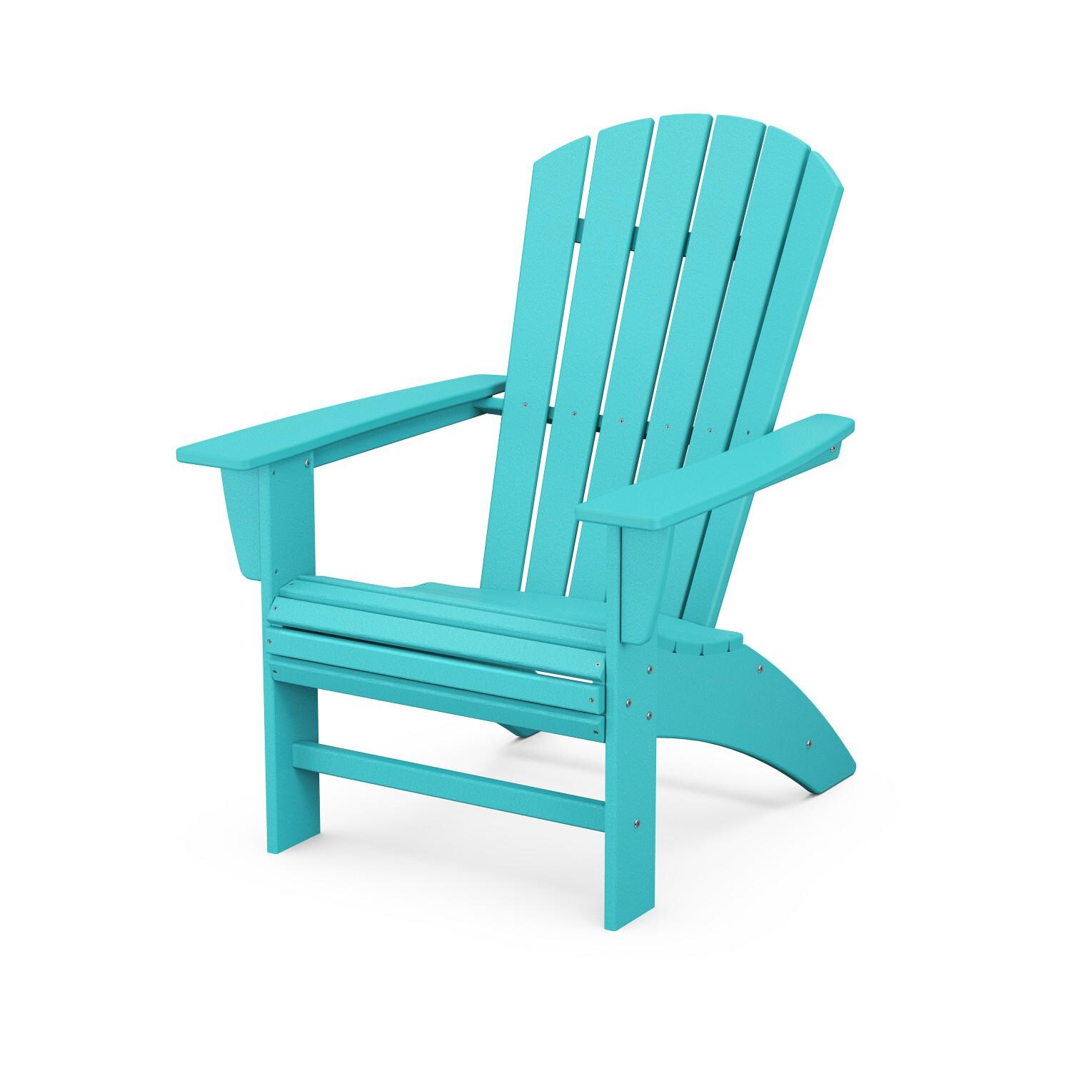 POLYWOOD PWS419-1-AR Nautical 3-Piece Curveback Adirondack Set - Curveback Adirondack Chair thumbnail
