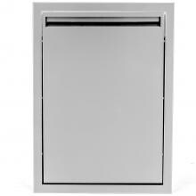 BBQGuys Aspen Series 20-Inch Roll-Out Double Stainless Steel Trash / Recycling Bin image
