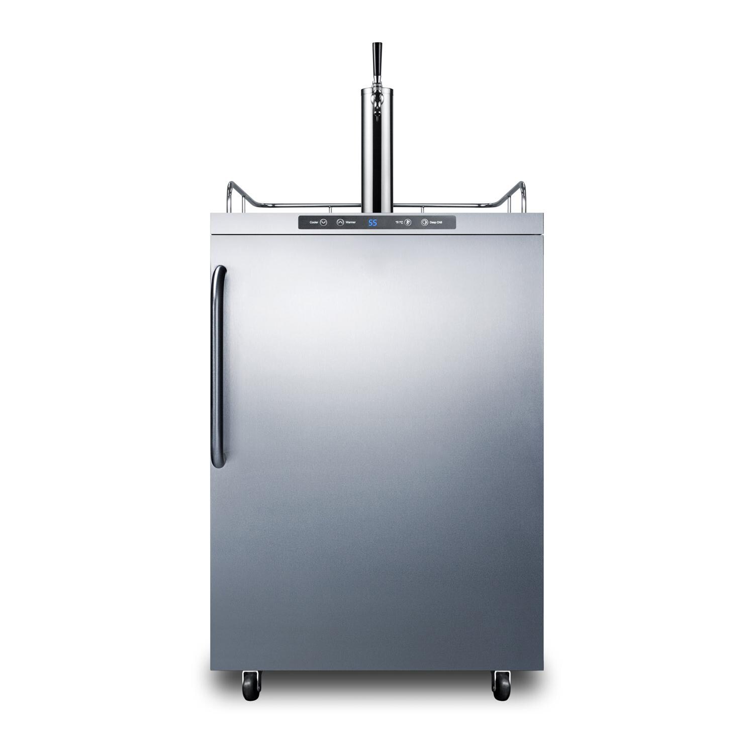 Summit SBC635MOS 24-Inch 5.6 Cu. Ft. Outdoor Rated Single Tap Beer Dispenser / Kegerator - Stainless Steel thumbnail