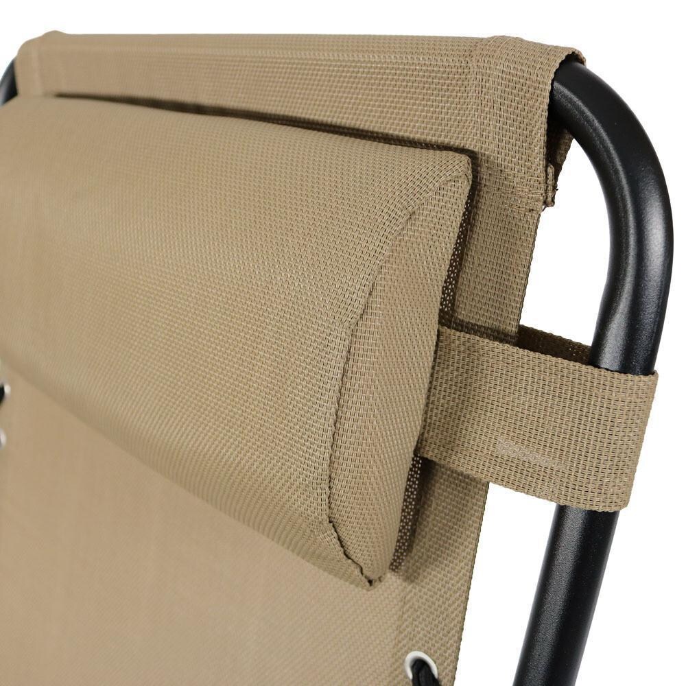 Ultimate Patio Oversized Zero Gravity Lounge Chair W/ Pillow & Cup Holder - Headrest - Detail thumbnail