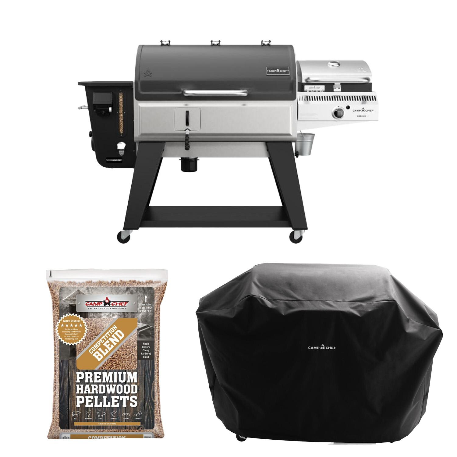Camp Chef Woodwind Pro 36-in Pellet Grill w/ Propane Sidekick Sear Box Bundle - White Background thumbnail