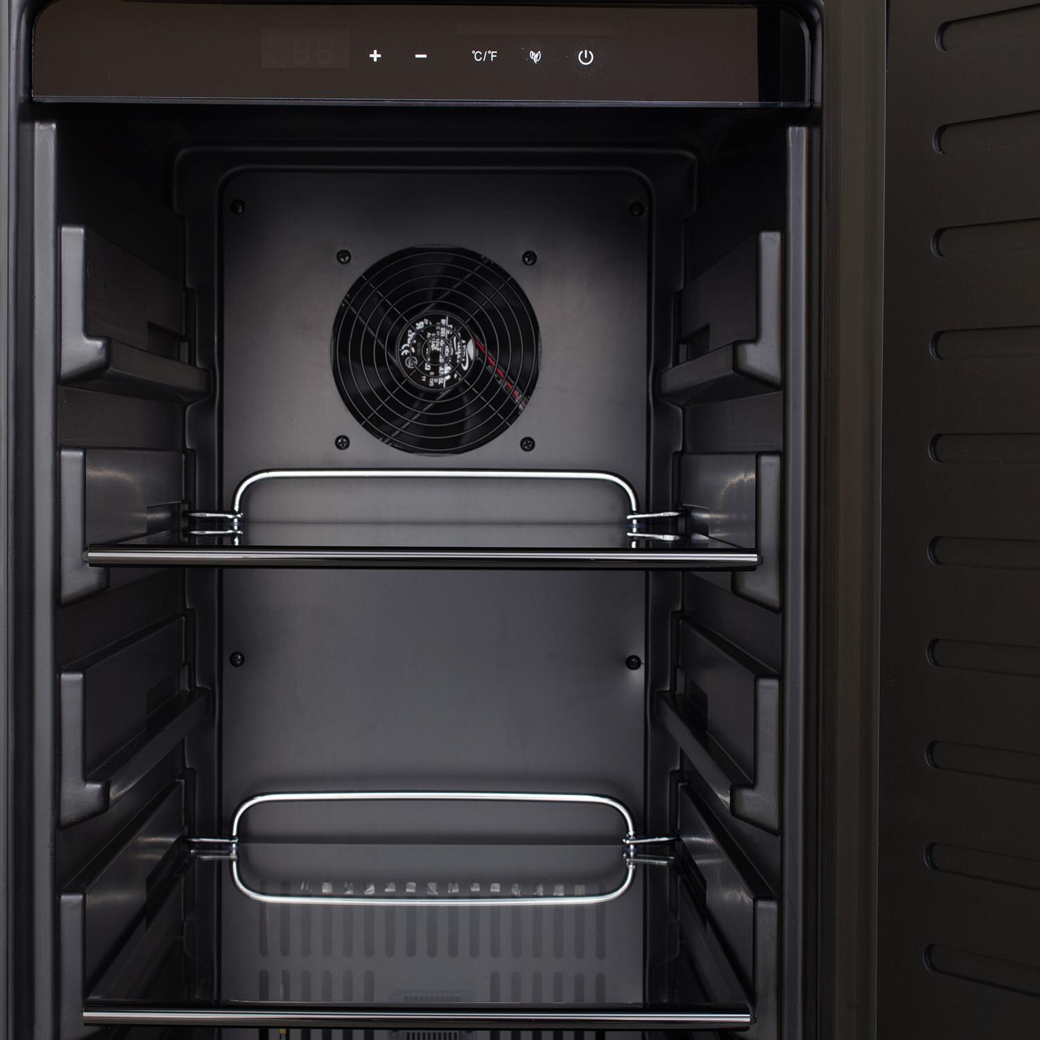 Blaze LUX 4 Burner Fridge and Door Bundle - 15 Inch 3.2 Cu. Ft. Outdoor Rated Compact Refrigerator - Inside - Detail thumbnail