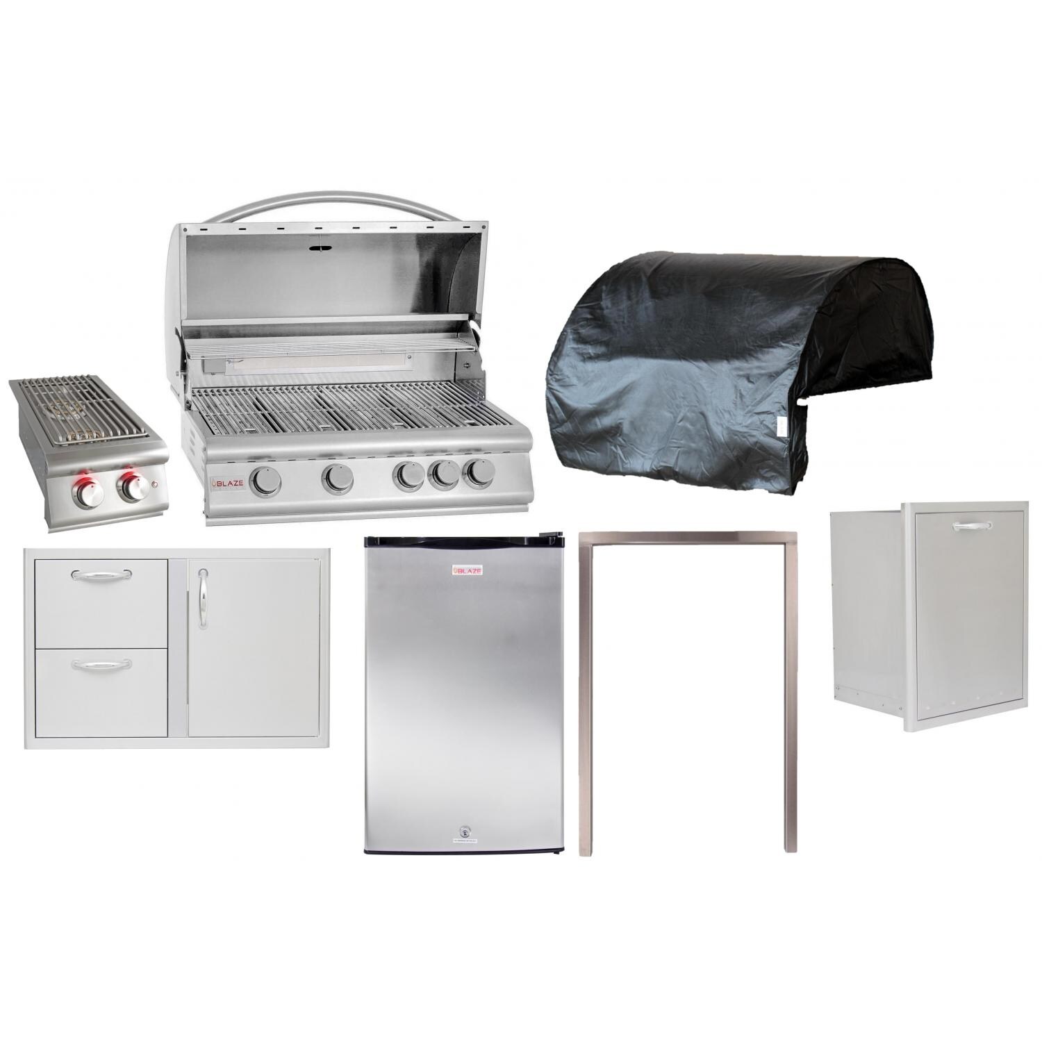 Blaze 7-Piece Natural Gas Outdoor Kitchen Package thumbnail