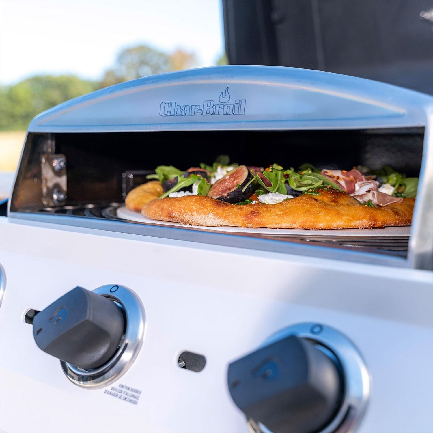 Charbroil 2415977 Universal Pizza Oven Grill Accessory - Pizza Baking - Lifestyle thumbnail