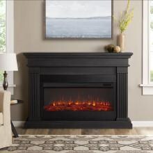 Real Flame 8080E-GRY Beau 58-Inch Electric Fireplace With Mantel - Gray