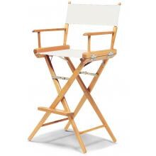 World Famous Bar Height Director Chair By Telescope Casual - Varnish/White image