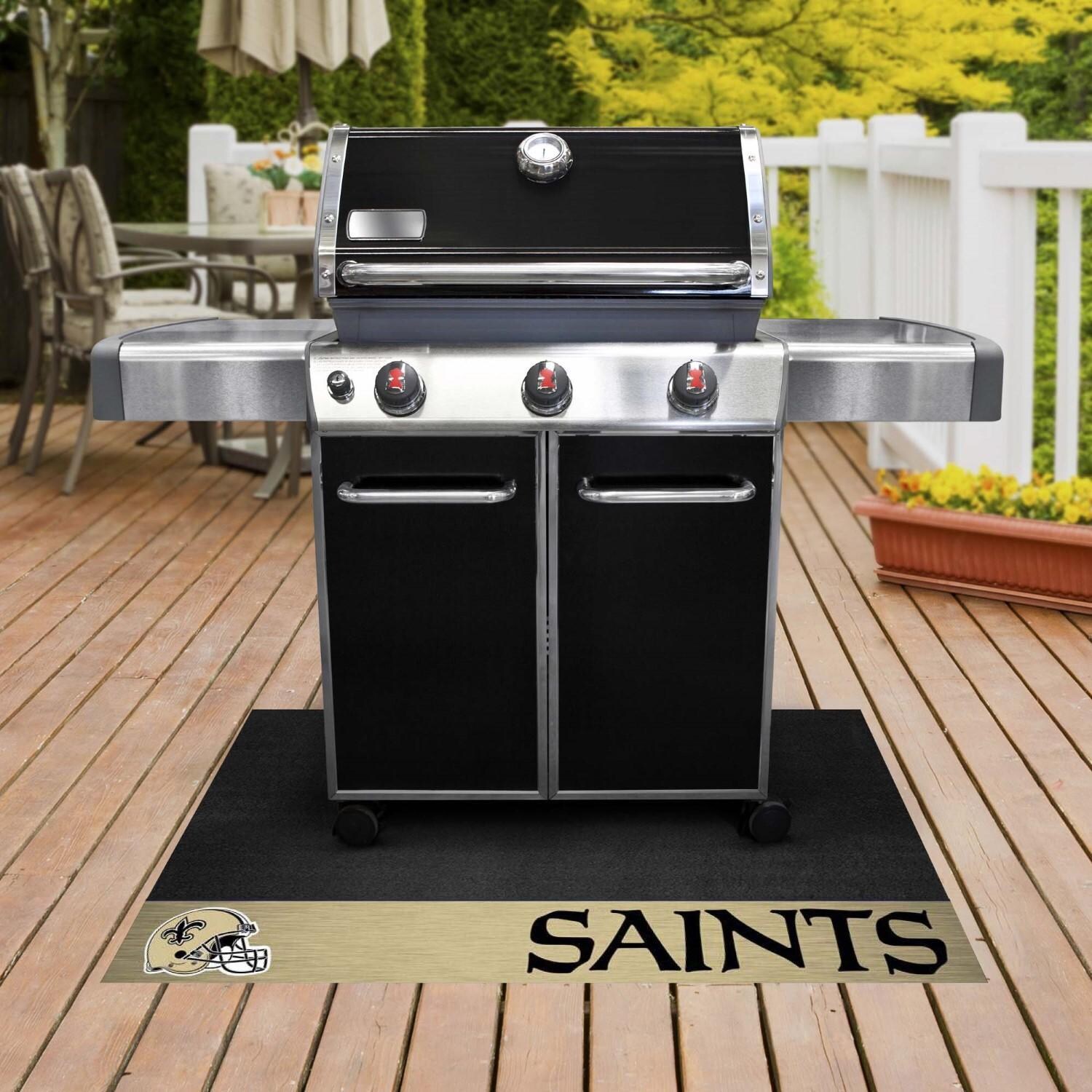 FANMATS 12193 New Orleans Saints Grill Mat - Lifestyle thumbnail