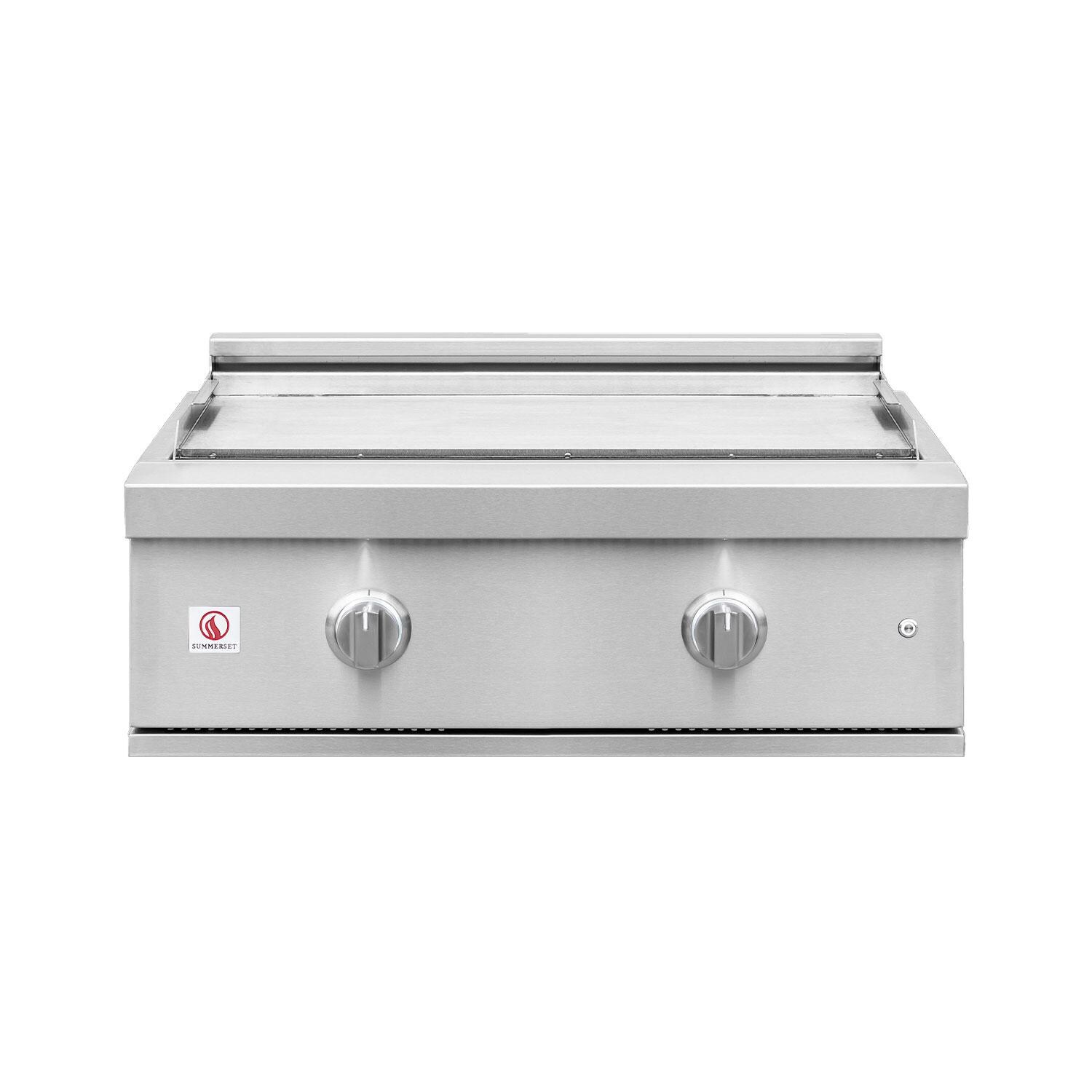 Summerset GRIDPRO-NG 30-in 2 Burner Built-In Natural Gas Griddle Pro Grill - Display - White Background thumbnail