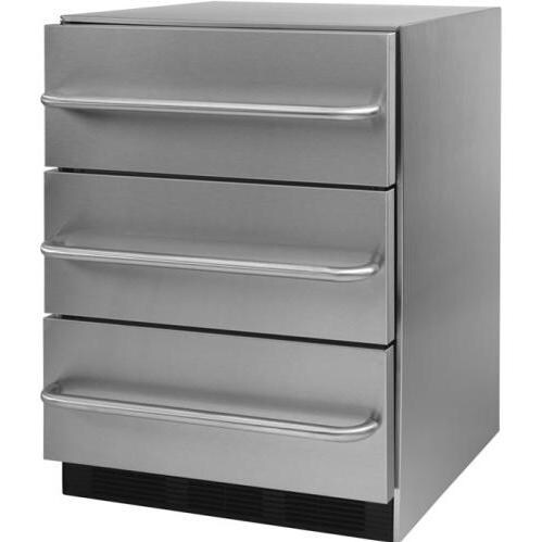 Cal Flame Stainless Steel 3 Drawer Pull-Out Refrigerator