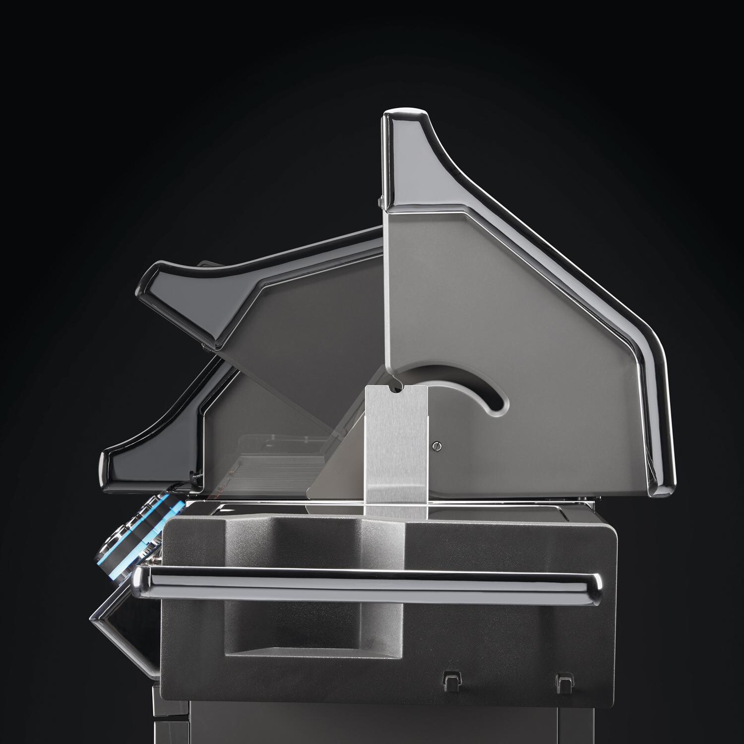 Napoleon PRO500RSIBNK-3 Prestige PRO 500 Special Edition Natural Gas Grill with Infrared Rear Burner and Infrared Side Burners - Black - Lift Ease Roll Top Lid thumbnail