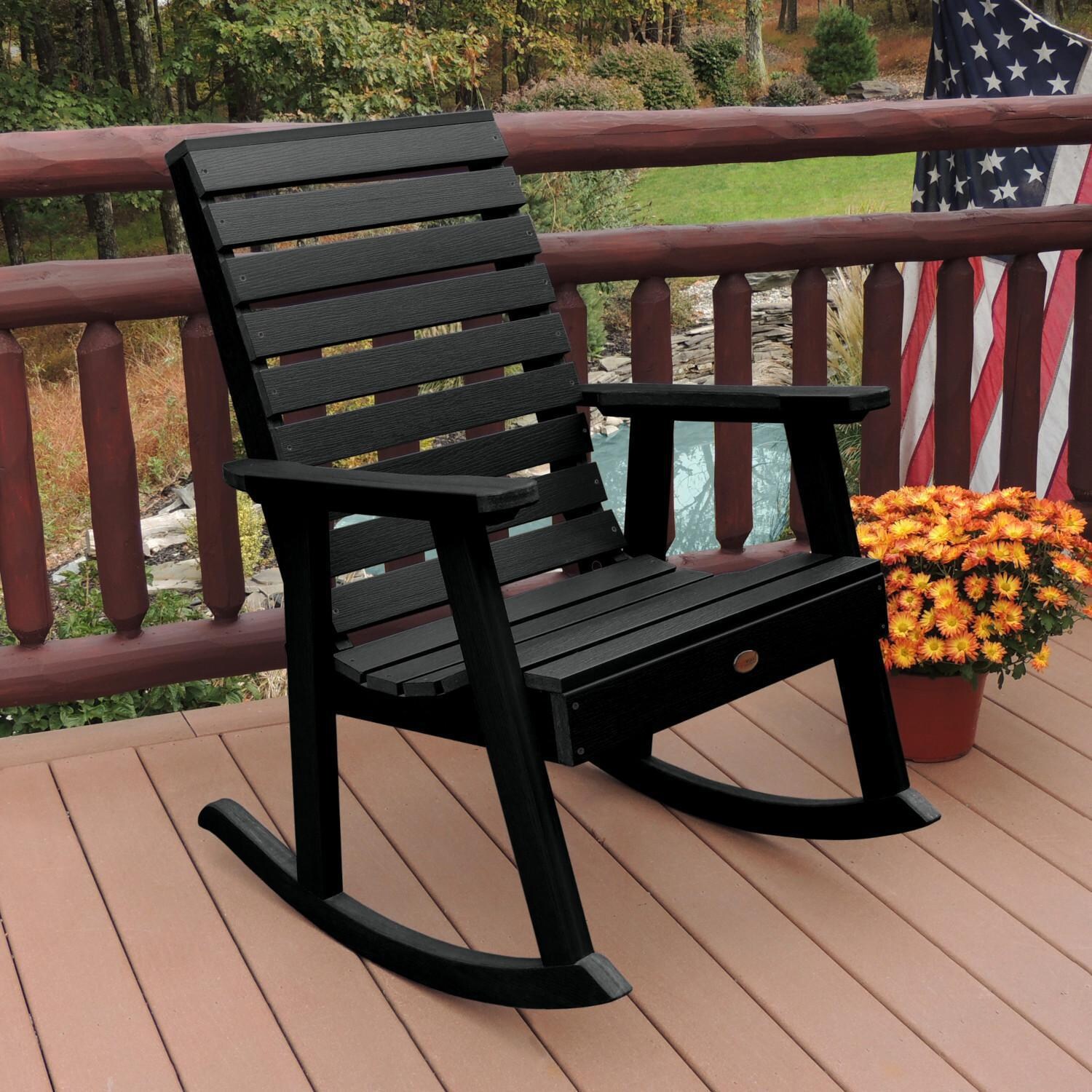 Lakeview Elm Pointe Rocking Chair - Black thumbnail