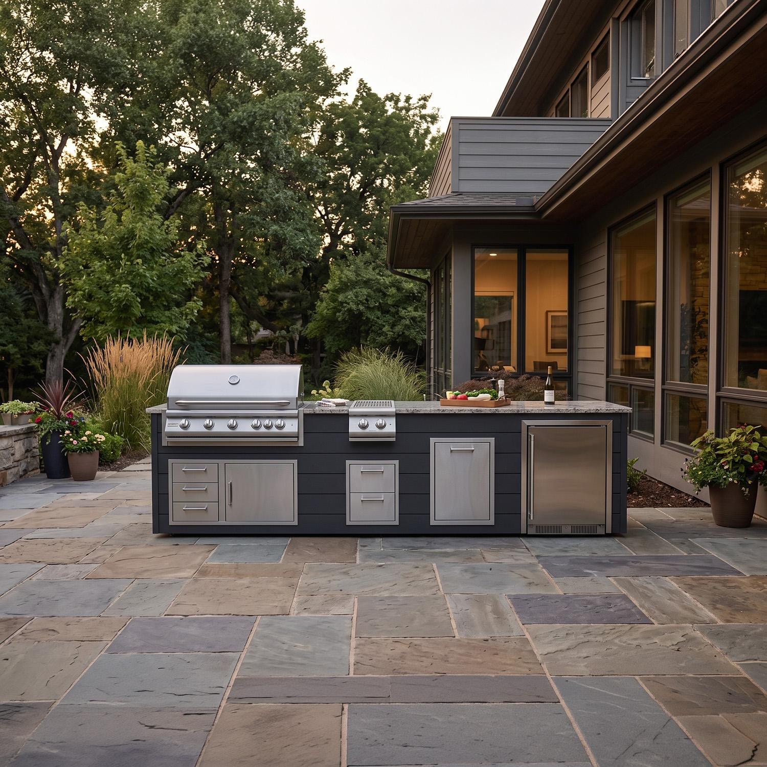BBQGuys Signature 12-Foot Outdoor Kitchen Island