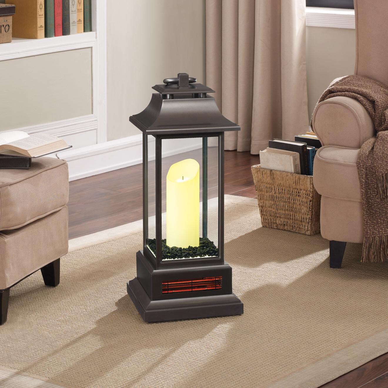 Duraflame 27-Inch Flameless Indoor Candle Lantern Heater With Black Media thumbnail