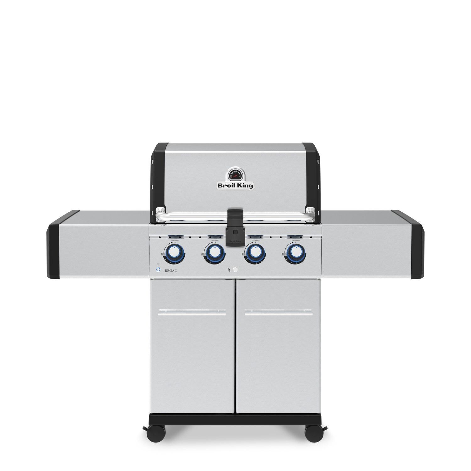 Broil King 956314 Regal S420 Pro 4-Burner Propane Gas Grill - Stainless Steel - White Background thumbnail