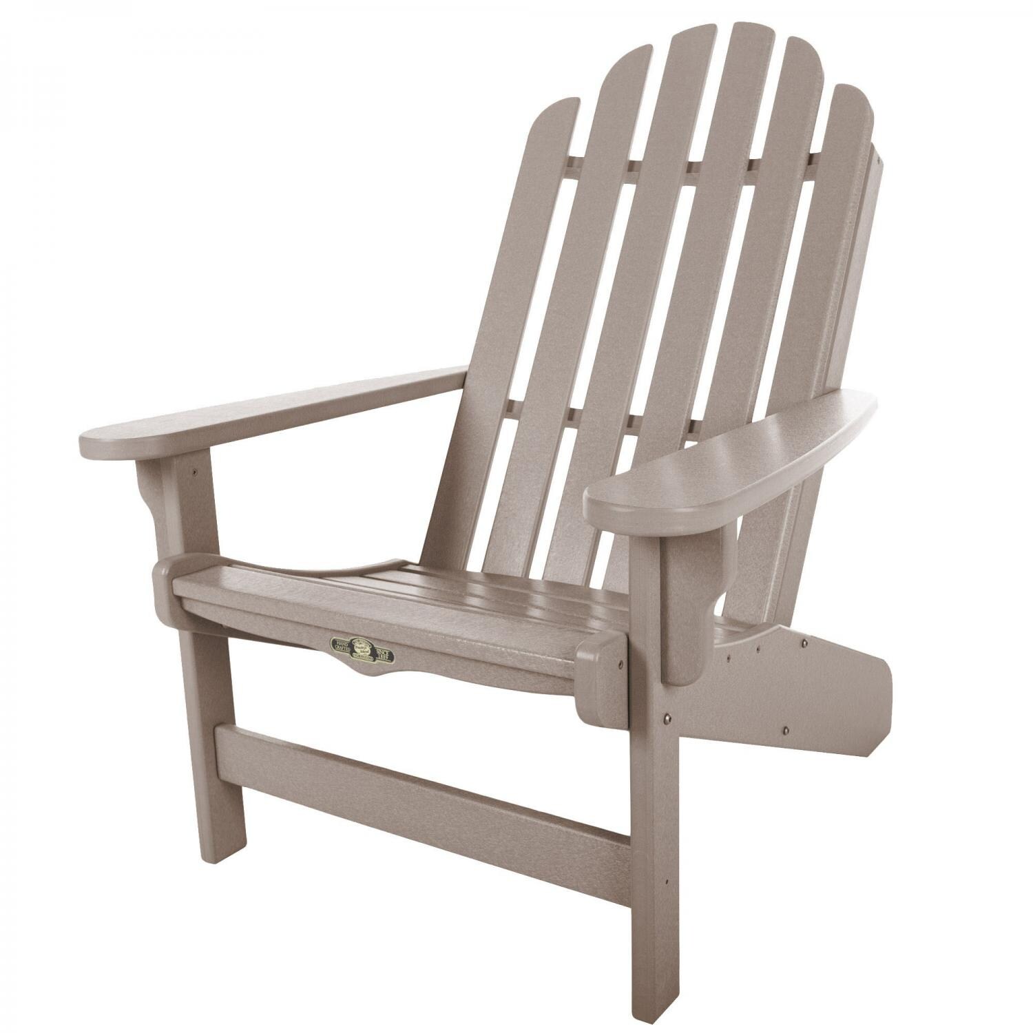 Pawleys Island Essentials Poly Lumber Patio Adirondack Chair - Weatherwood