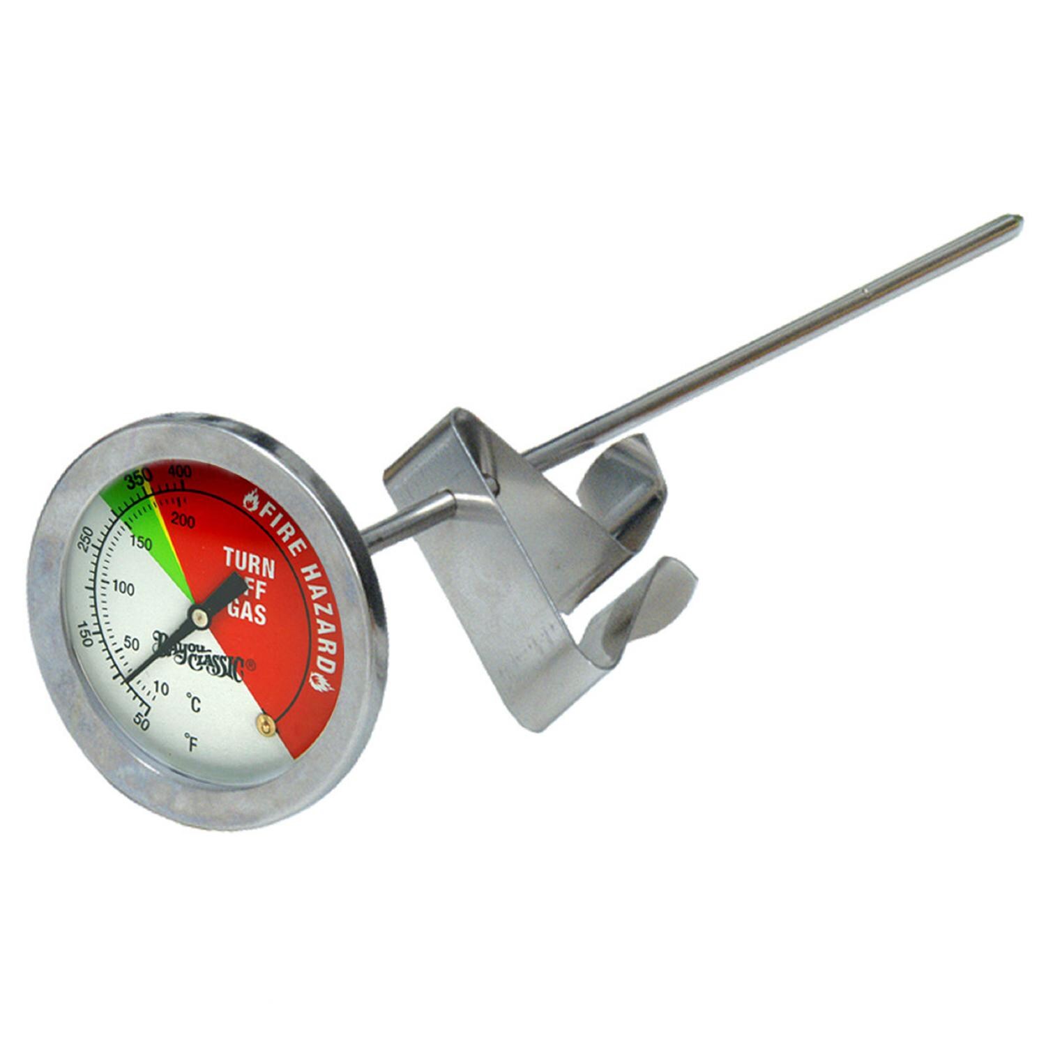 Bayou Classic Thermometers 12 Inch Stainless Steel Fry Thermometer