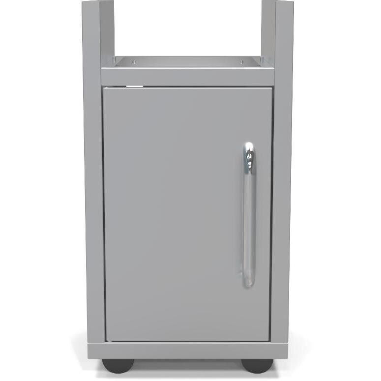 Le Griddle - GFCART40 - Stainless Steel Cart For 16-Inch Wee Griddle - Shelves Folded Down thumbnail