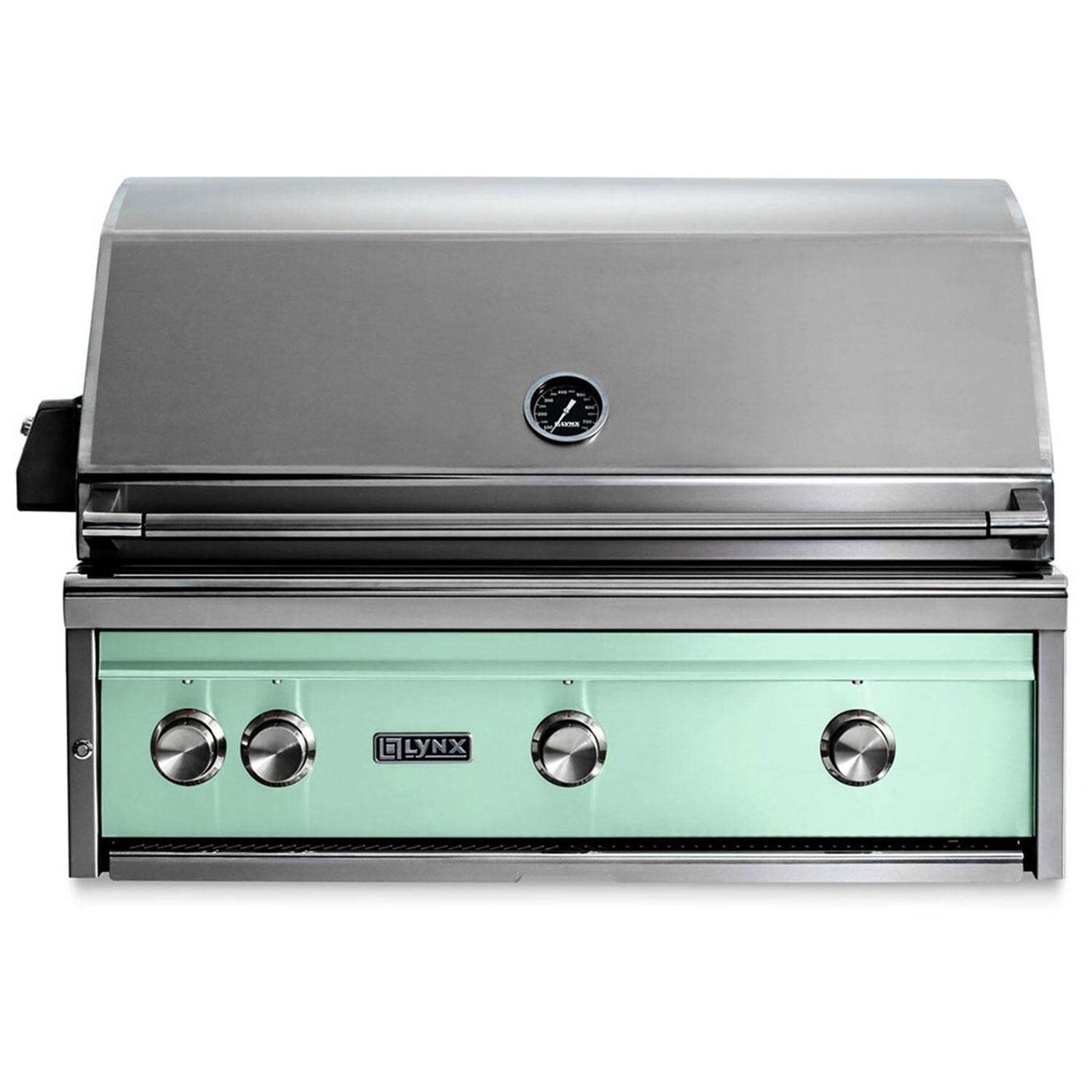 Lynx Professional 36 Inch Built-In Natural Gas Grill w/ Rotisserie in Surf - L36R-3-SUNG