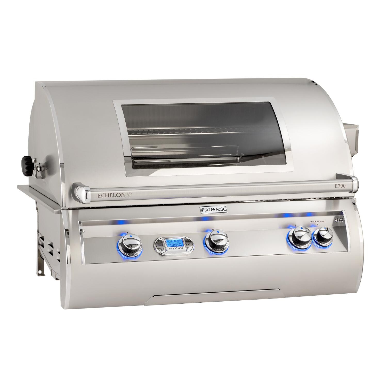 Fire Magic - E790I-8L1P-W - Echelon Diamond 36-Inch Built-In Propane Gas Grill W/ On Infrared Burner, Magic View Window & Rotisserie thumbnail