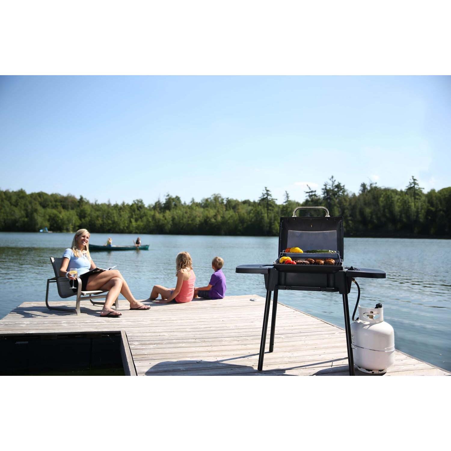 Broil King Porta-Chef 120 Portable Propane Gas Grill - At the Lake - Lifestyle thumbnail