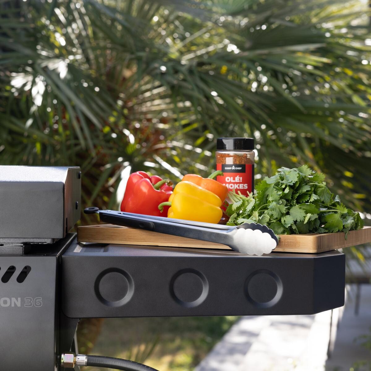 Camp Chef FTG36 36 Inch Gridiron Griddle - Side Shelf - Detail thumbnail