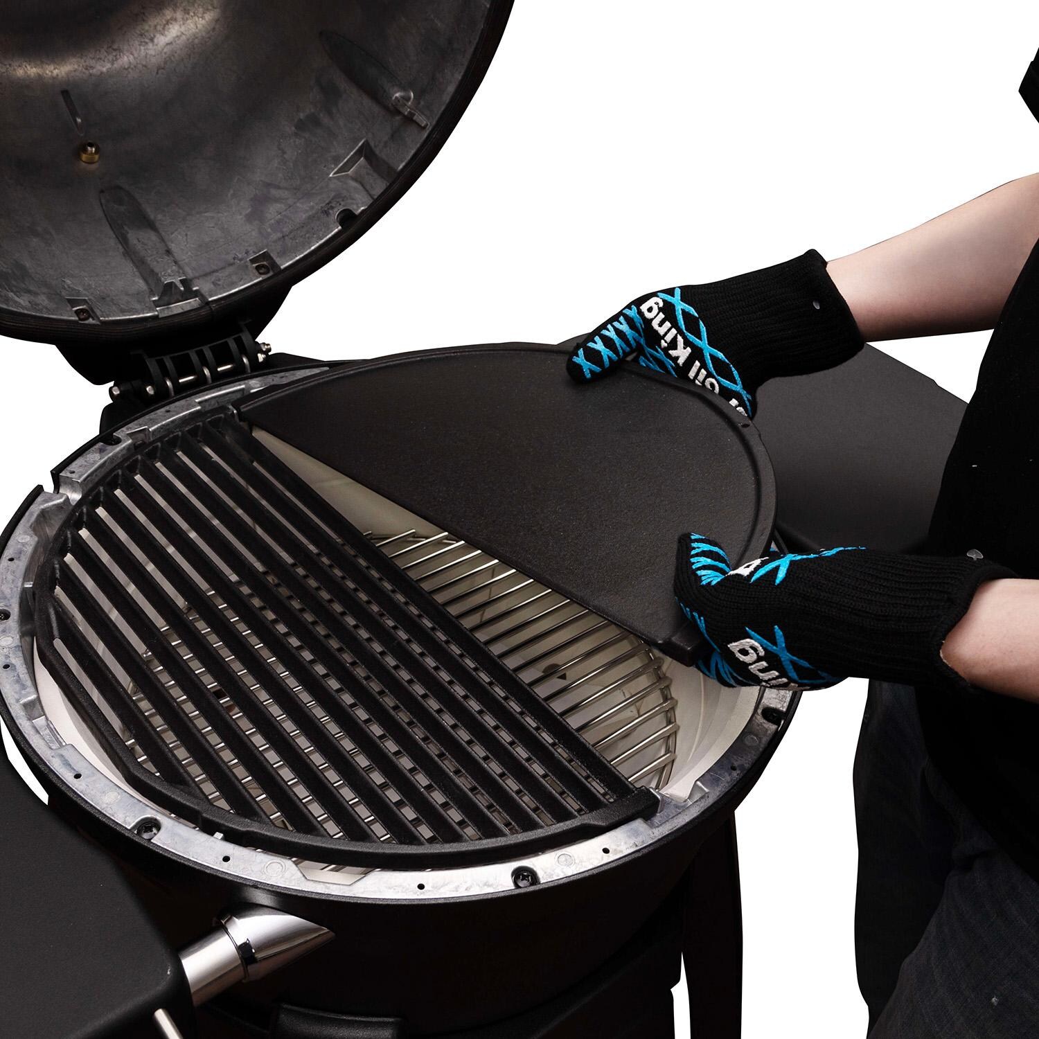 Broil King 180 Degree Griddle for Keg - 11180 - Installing - White Background thumbnail