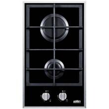 Summit 12-Inch 2-Burner Gas Cooktop - Glass - GC2BGL image