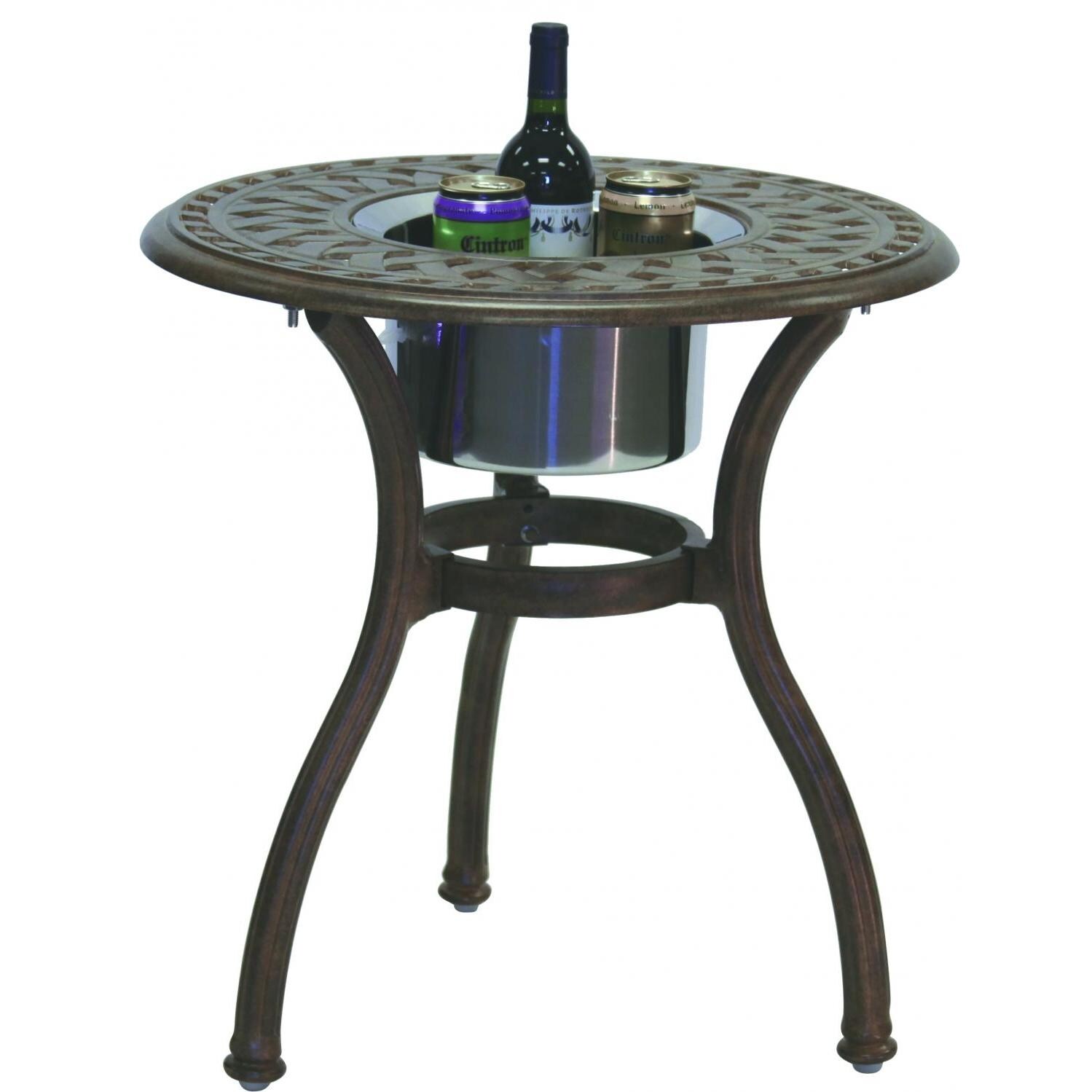 Darlee Series 60 End Table With Ice Bucket Insert - Stocked thumbnail