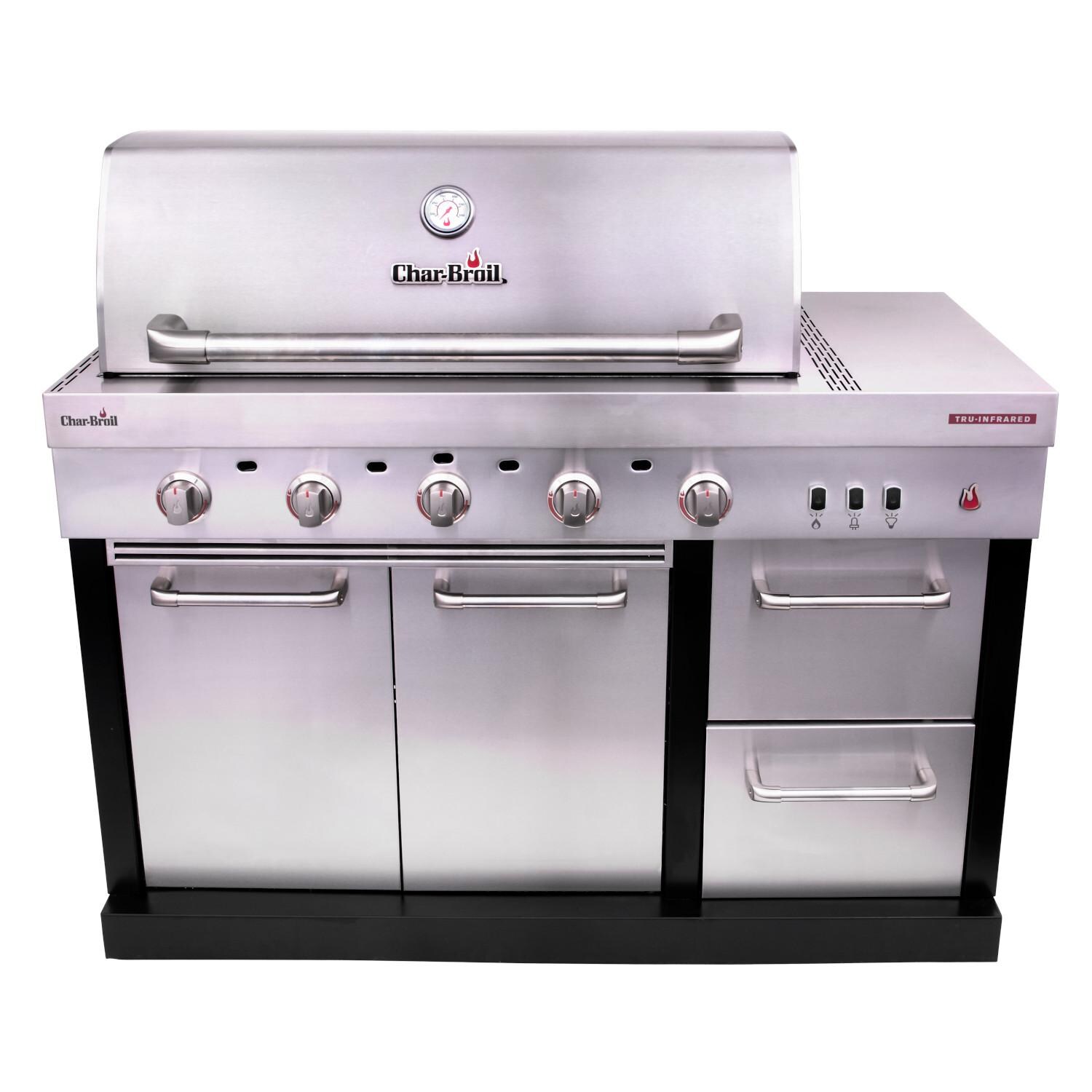 Char-Broil Medallion Series Modular Outdoor Kitchen Amplifire 5-Burner Gas Grill - 463246118 image