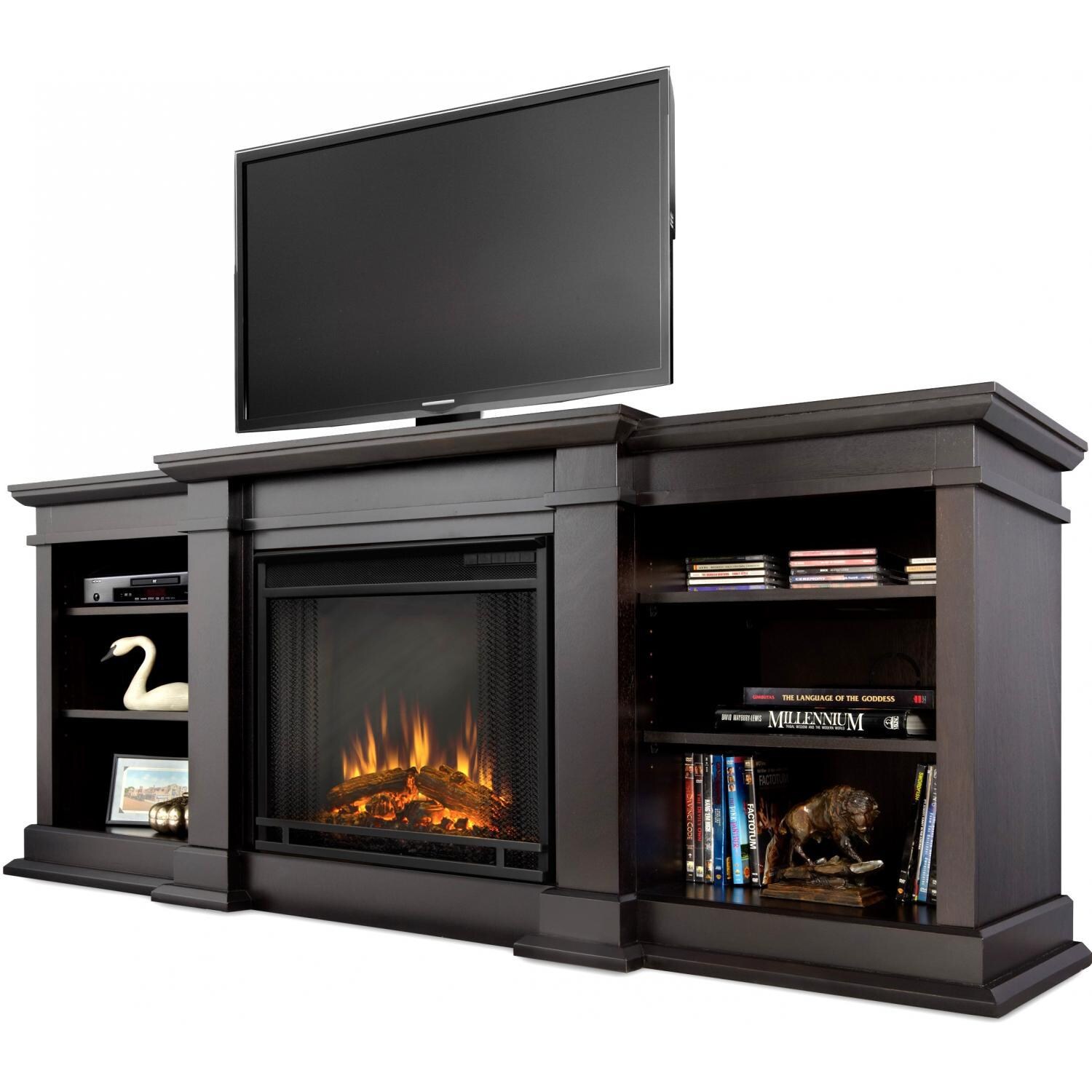 Real Flame G1200EDW Fresno 71Inch Electric Fireplace Entertainment