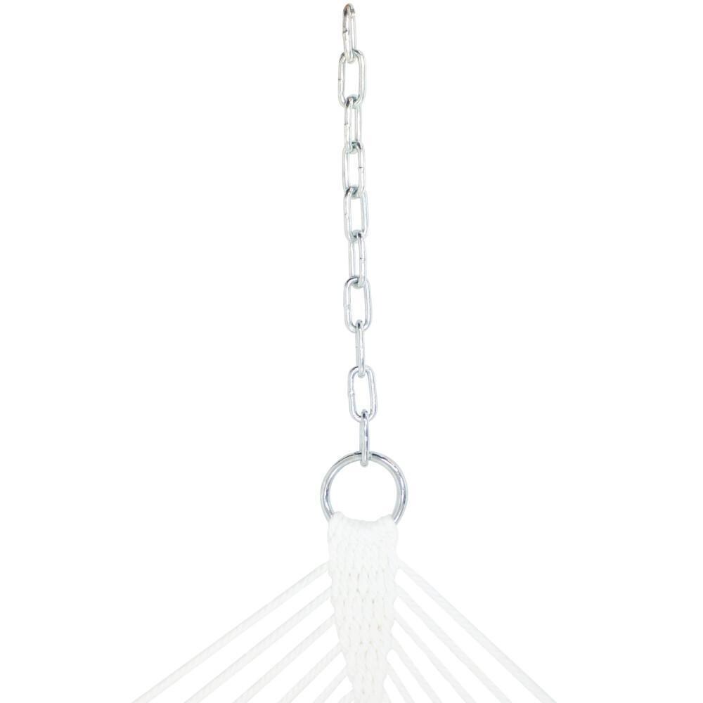 Ultimate Patio Quilted Double Hammock w/ Pillow - Black & White Stripe - Hook & Chain thumbnail