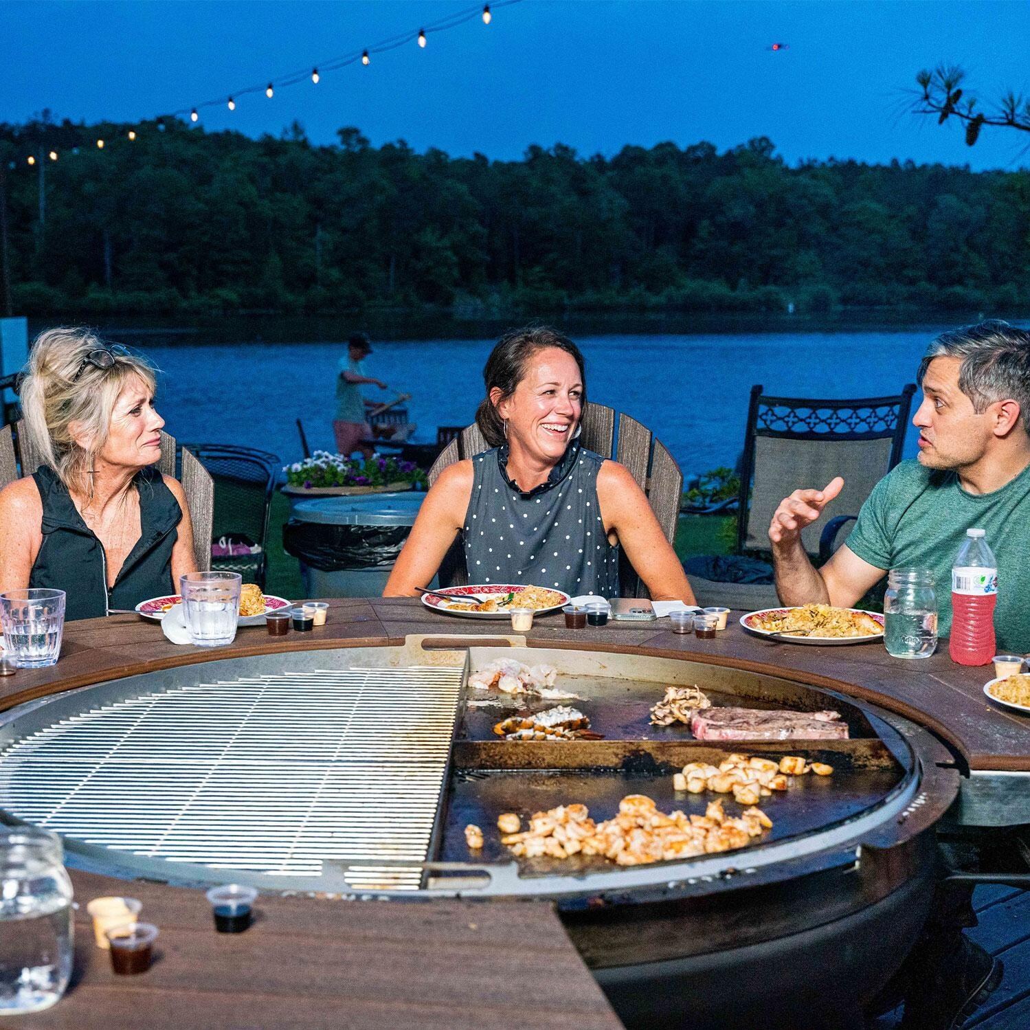 Gather Grills R4000-Standard-Black Reunion 46-Inch Wood Fired Grill W/ Standard Package - Lifestyle thumbnail