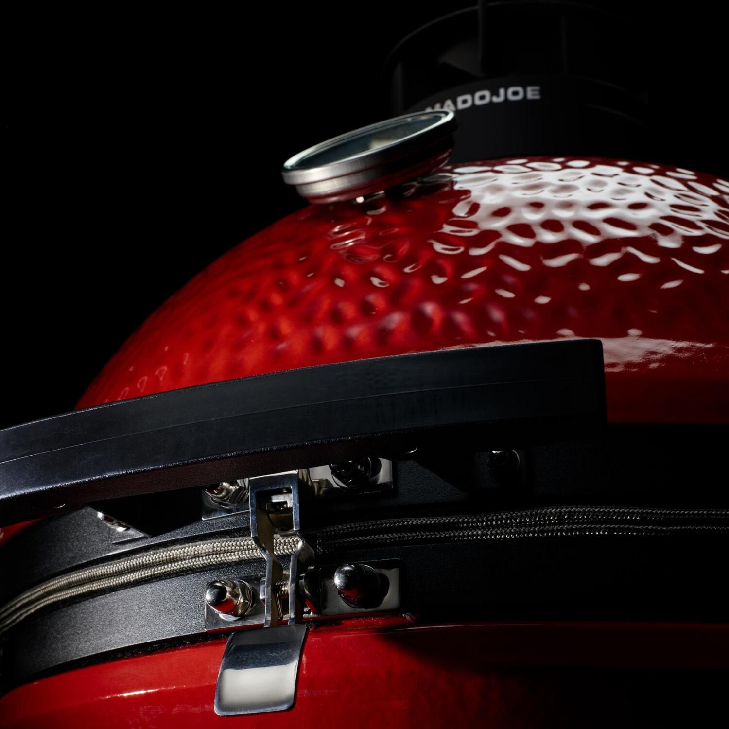 Kamado Joe® KJ15040721 Classic Joe™ III Standalone 18-inch Charcoal Grill w/ Grill Gripper, and Ash Tool - Red - Latch thumbnail