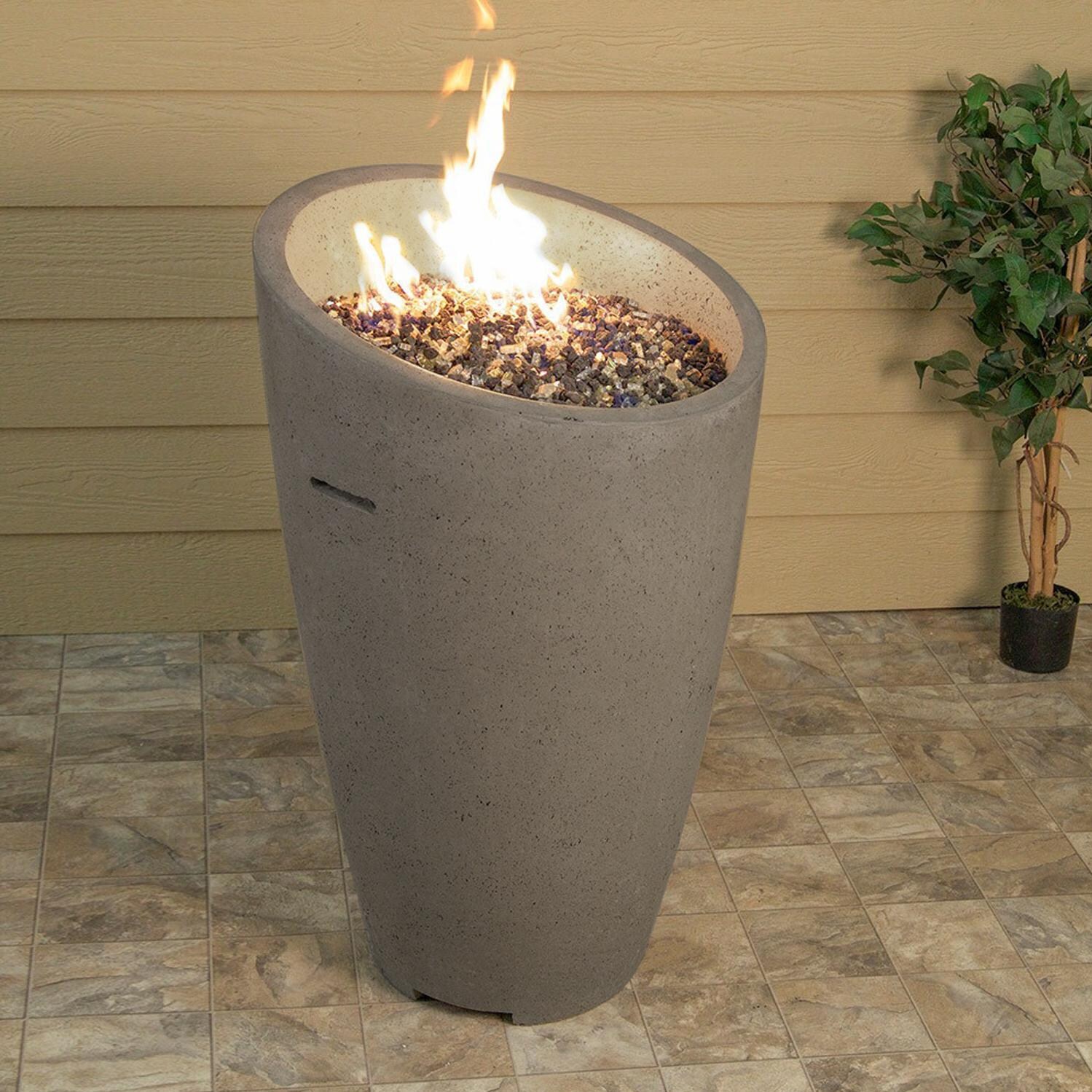 American Fyre Designs Eclipse 23-Inch Fire Urn - Smoke - Lifestyle thumbnail