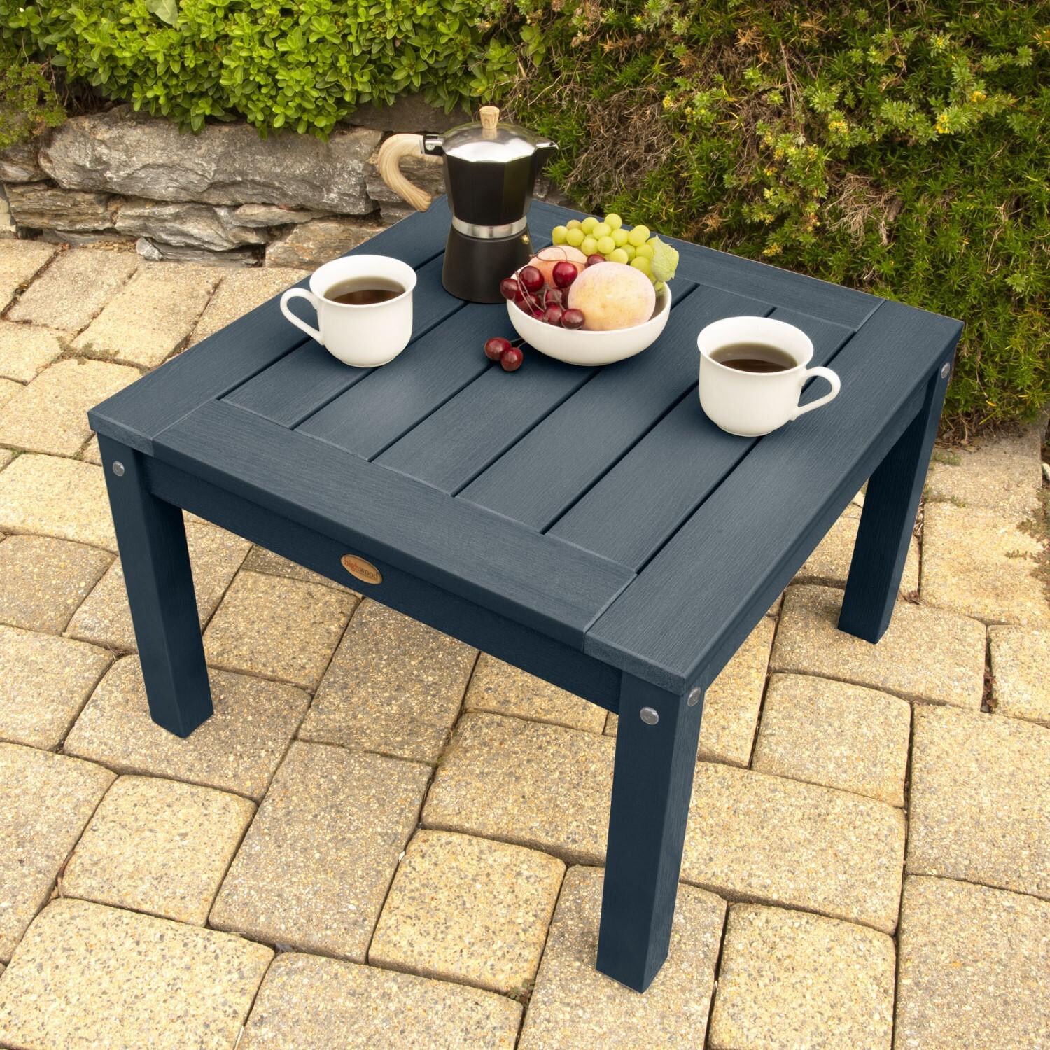 Lakeview Adirondack Side Table - Federal Blue - Top Corner thumbnail