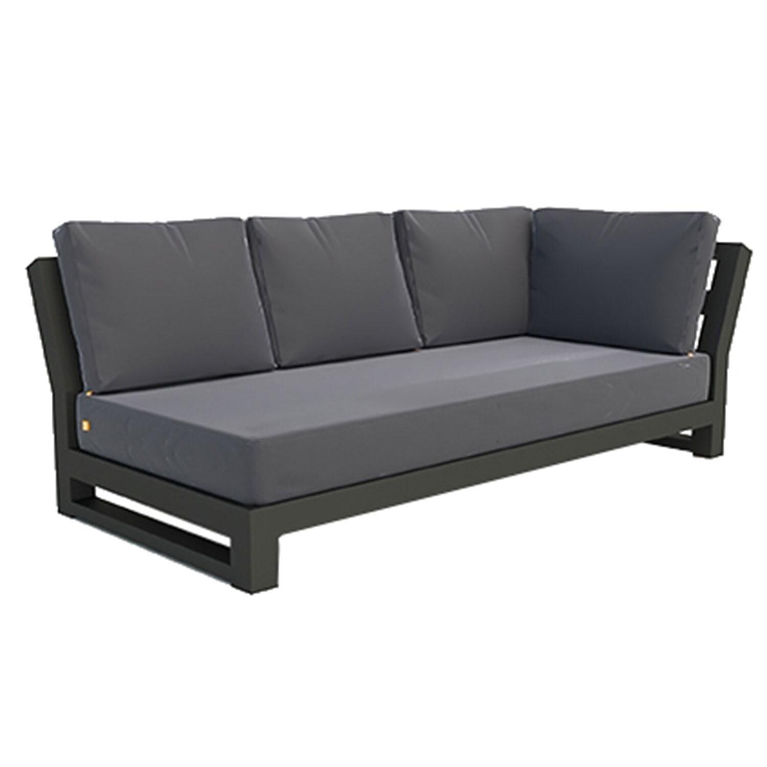 Nevada 4 Pc Aluminum Sectional Corner Set w/ No Pillows By KETTLER - Sectional Corner - White Background thumbnail