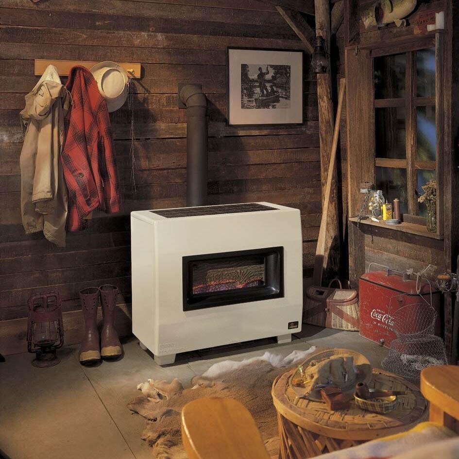 Empire 50,000 BTU Visual Flame Vented Natural Gas Heater With Blower