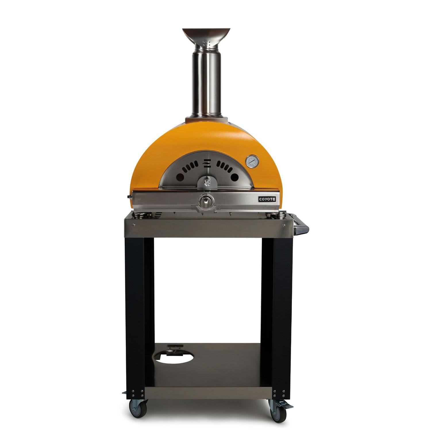 Coyote 30 Inch Freestanding Hybrid Natural Gas Pizza Oven - Red