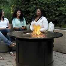 Napoleon Victorian Patioflame 42-Inch Round Propane Gas Fire Pit Table - Bronze - VICT3-BZ image