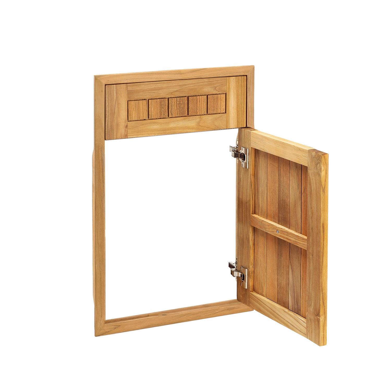 Pacific 18 Inch Cottage Panel Single Access Door w/ False Drawer - Open thumbnail